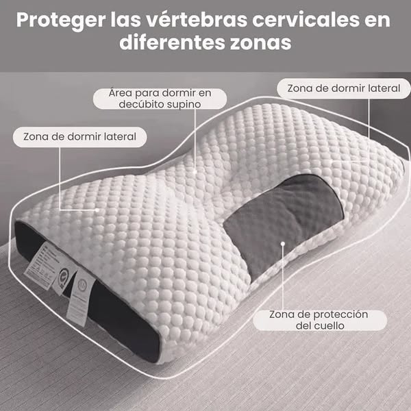 SleepHarmony Duo®: Almohada ergonómica + máscara con audífonos Bluetooth