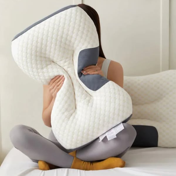 SleepHarmony Duo®: Almohada ergonómica + máscara con audífonos Bluetooth